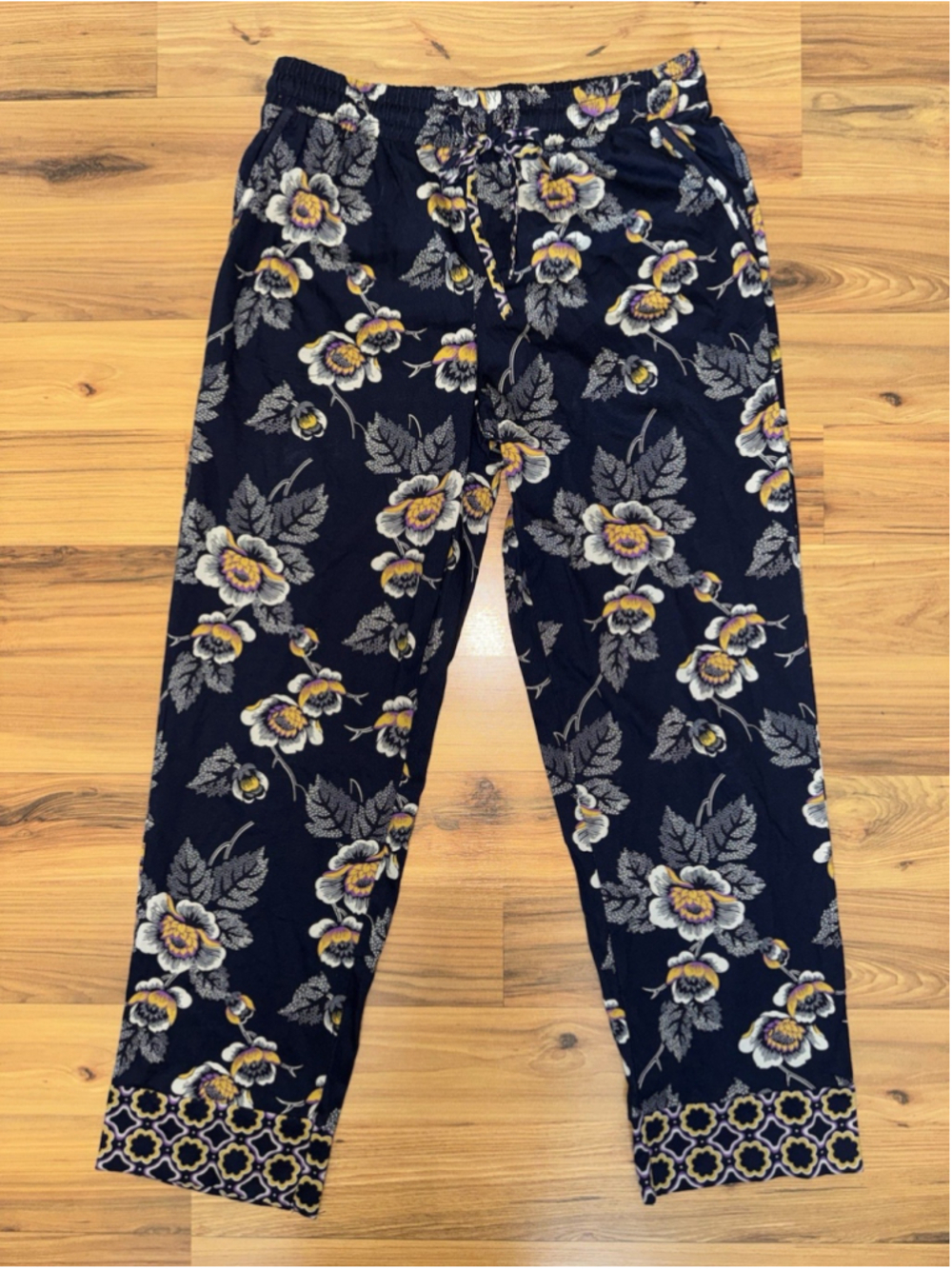 Vera Bradley Women's Small Pajama Set Blue Cotton Loungewear Cozy Maximalist - Picture 11 of 16
